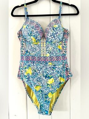 Lilly Pulitzer Palma One-Piece Swimsuit, Sz 10